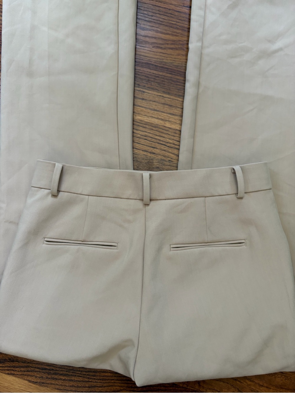 *Ann Taylor Beige Straight-Leg Dress Pants - Picture 4 of 6